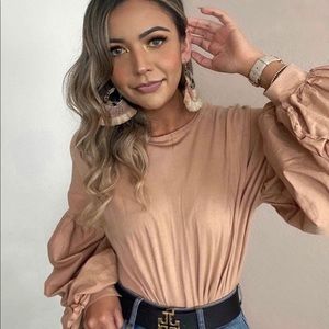 Zara puff sleeve shirt